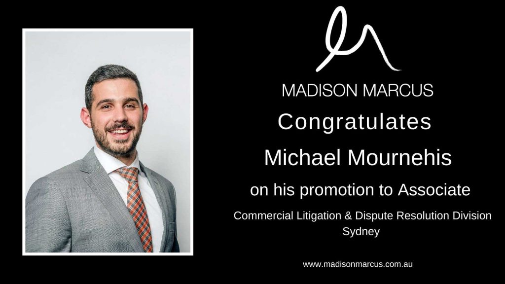 Michael Mournehis Associate announcement
