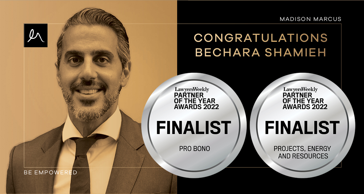 BECHARA SHAMIEH has been shortlisted for the Partner of the Year Awards 2022.