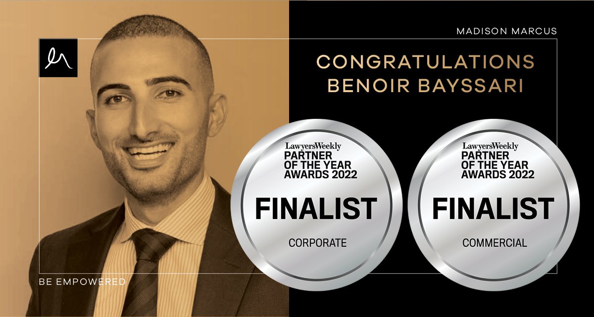 BENOIR BAYSSARI has been shortlisted for the Partner of the Year Awards 2022.