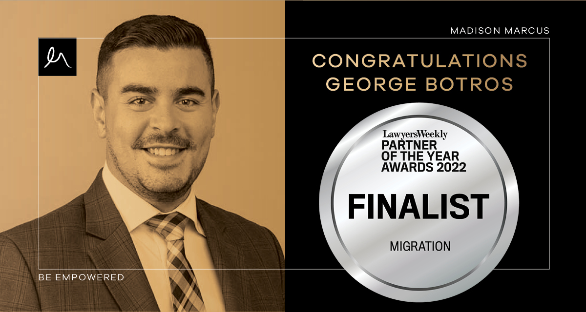 GEORGE BOTROS has been shortlisted for the Partner of the Year Awards 2022.