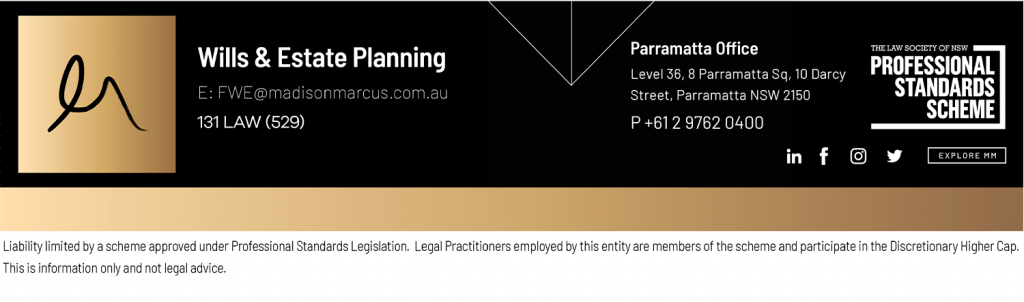 Madison Marcus Sydney law firm – Family, Wills and Estates contact details with phone, email and office address