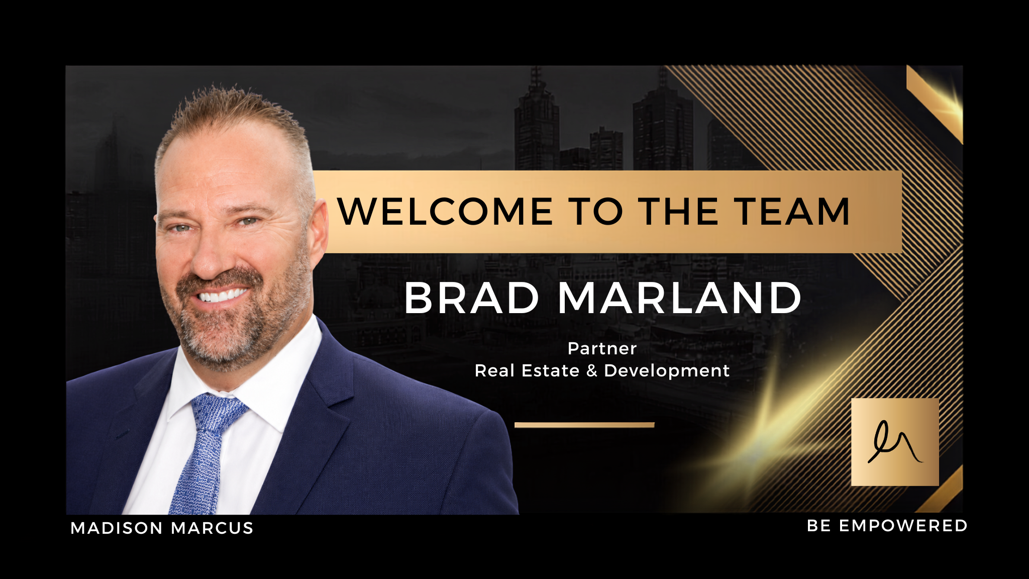Welcome Brad